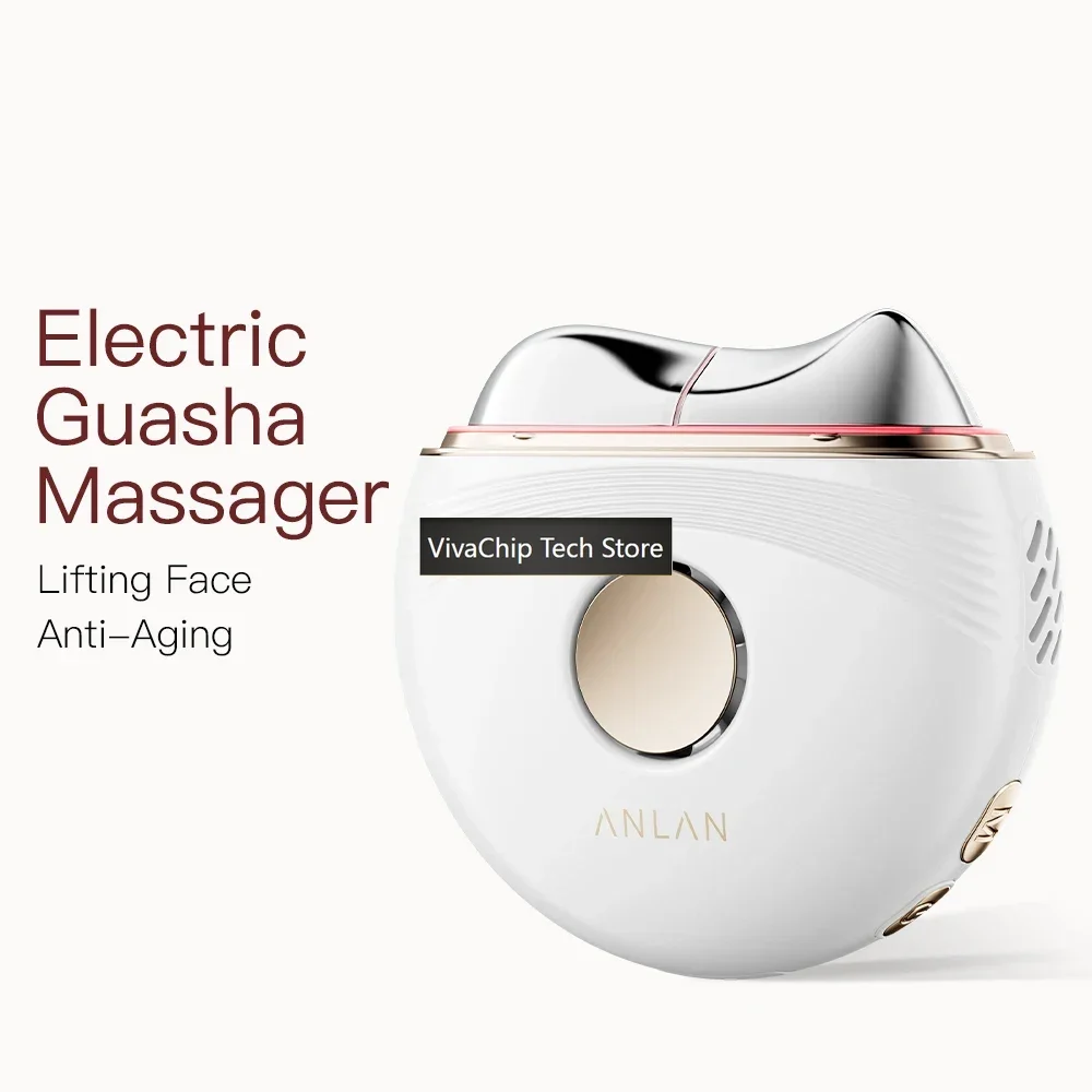 VivaCTElectric Guasha Massager EMS Face Lifting Anti-aging Remove Edema Firming Skin Clod Heat Scraping Skincare Beauty Device