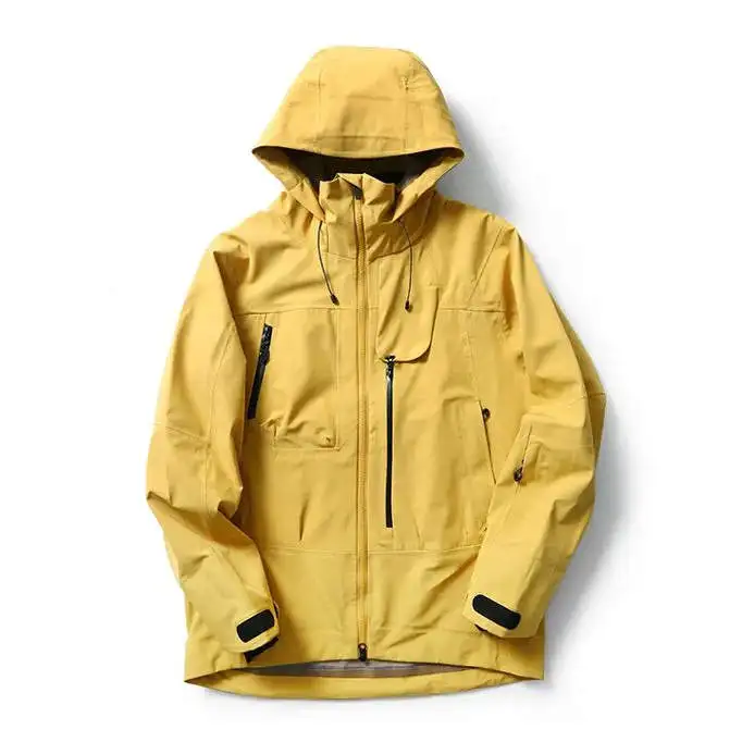 

High-End Men's Outdoor Jaet Full-body Taped Sed Waterproof Hooded Fce Lined Autumn Winter ell Coat Youth Faion