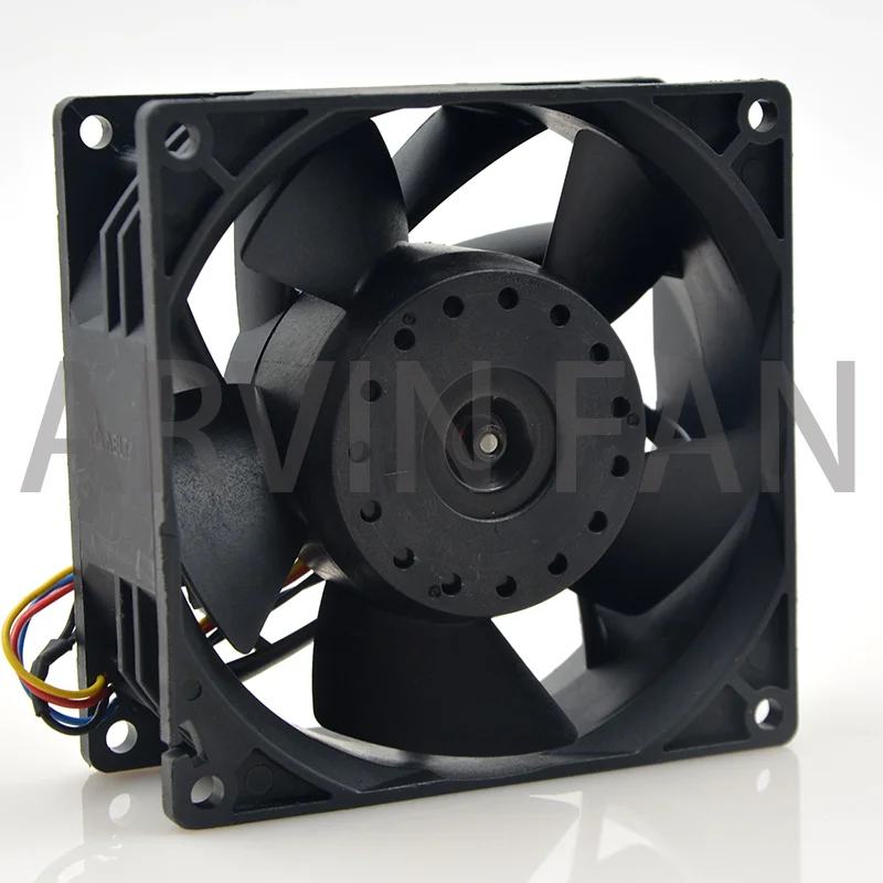 Ventilateur de refroidissement à roulement à billes, refroidisseur de débit d'air haute vitesse, RPM, CFM, PFR0912XHE, 12V, 90mm, 9cm, 4,5 A, 90*90*38mm