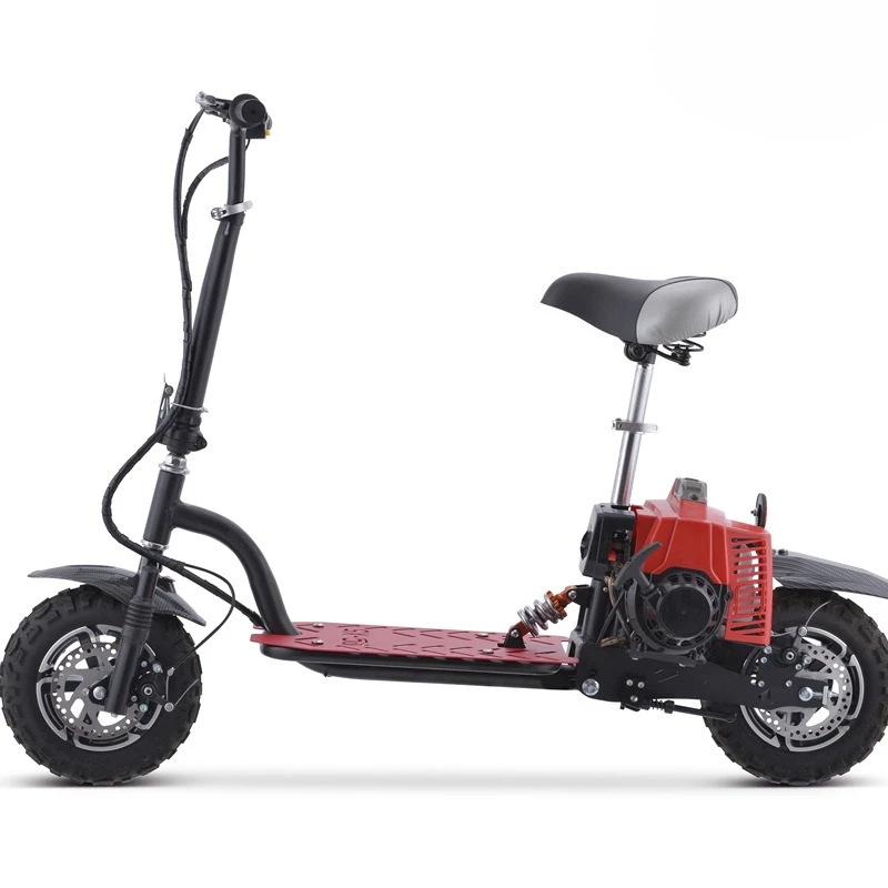 Two-wheel Two-stroke 50cc Scooter Foldable Mini Fuel Car Power Pedal Scooter