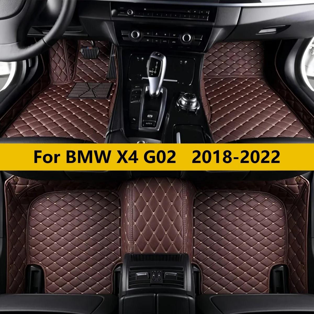 

Автомобильные коврики на заказ для BMW X4 G02 2018-2022, полный комплект, коврики для ног, аксессуары для авто