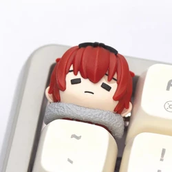 Frieren klavye tuş Stark reçine klavye kapaklar için Set el yapımı orijinal Anime Keycaps mekanik klavye aksesuarları kız hediye Fern