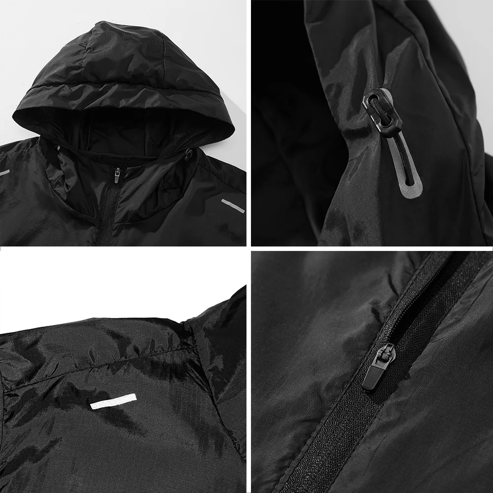 남성 야외 윈드 브레이커 전술 분리형 모자 캠핑 낚시 코트 뉴 플러스 사이즈 캐주얼 경량 자켓