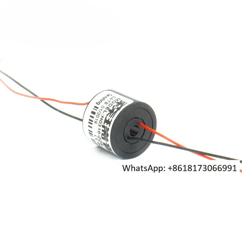 Conductive slip ring rotating wire connector with inner hole 3mm and outer diameter 16mm, 2 options, 4 or 6 options