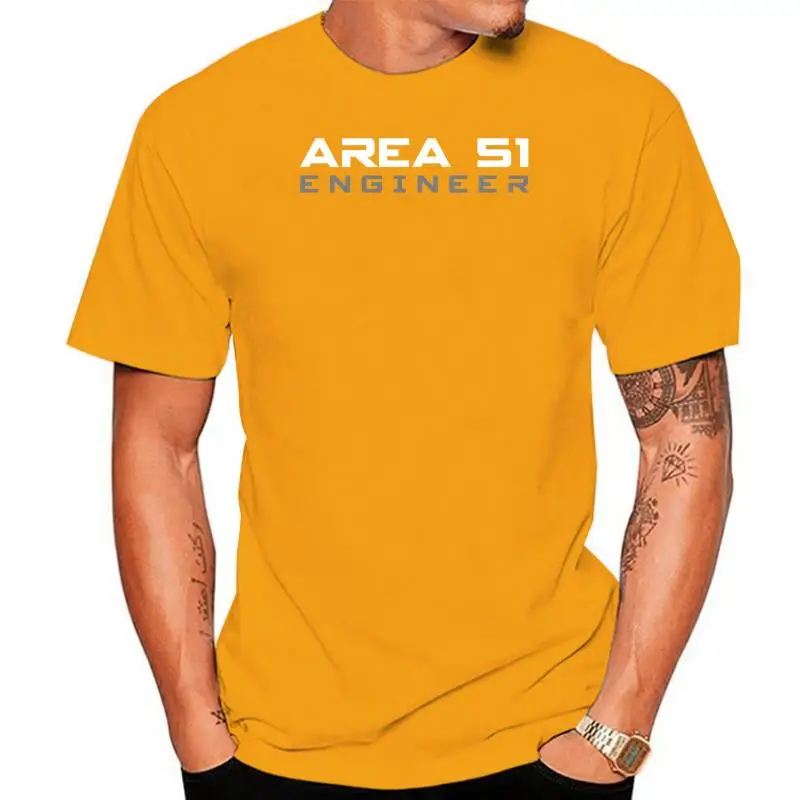 Hei?er Verkauf Mode Bereich 51 T-shirt, Ingenieur T-shirt, UFO, CIA, Verschw?rung, Raum, Alien, FBI Druck Casual T-Shirt