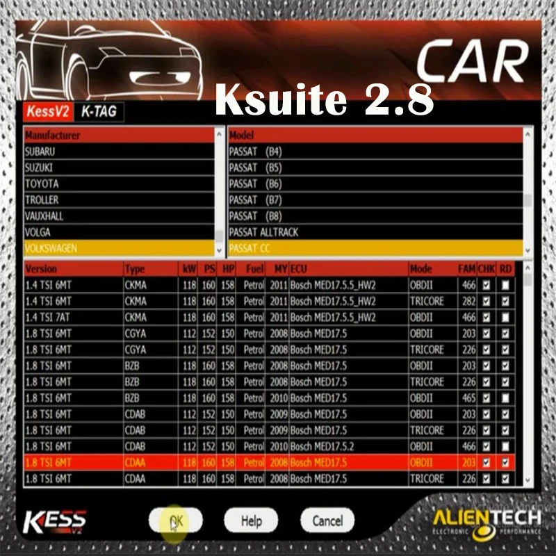 

Latest Ksuite 2.80 software for Kess V5.017 ECU Programmer Ktag 2.25 ECU Chip Tuning Tool Online Ksuite SW 2.80 2.53 2.47