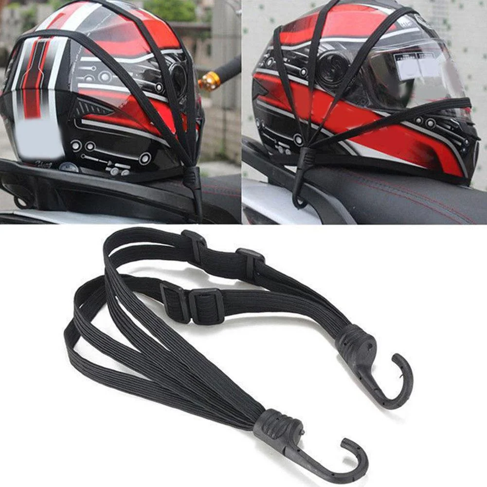 

Motorcycle Luggage Strap Helmet Fixed Highly Elastic Luggage Binding Cord 60-110cm Stretched Load-bearing 20kg Elastic Rope