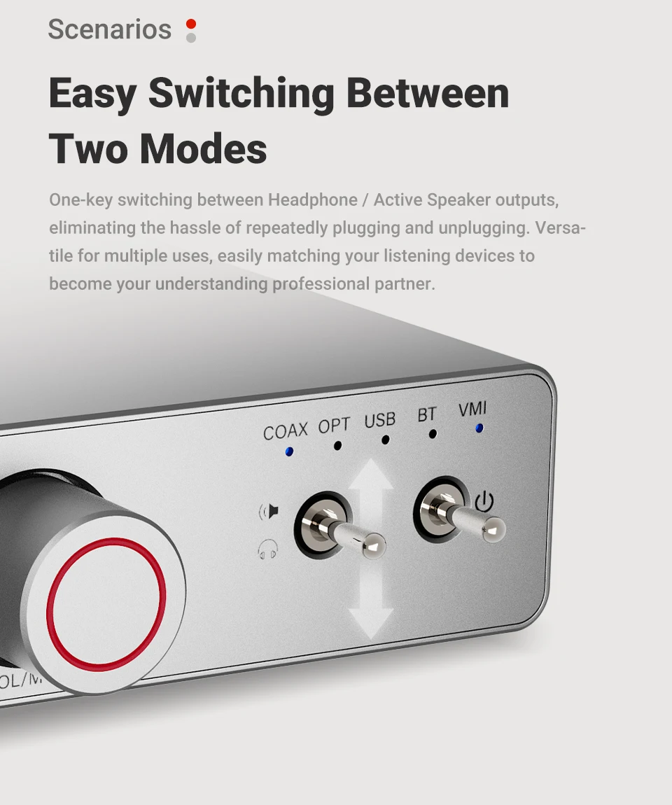 AIYIMA DAC-A7 Mini Stereo Audio USB-Decoder Kopfhörerverstärker Bluetooth 5.4 ES9038Q2M für Heim/Desktop Aktiv-Lautsprecher – Detail 10