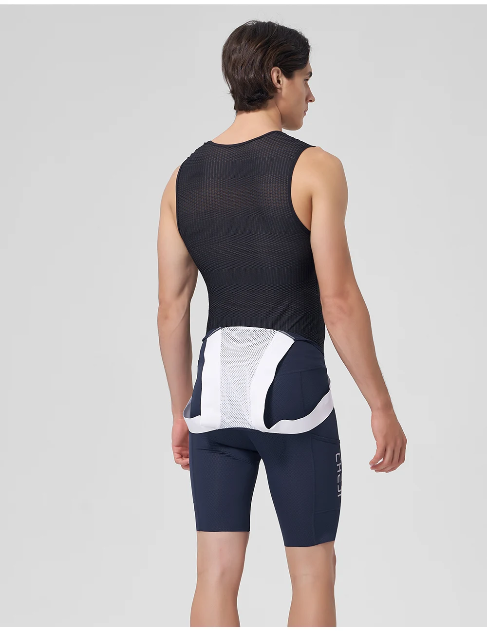Cheji Herren-Radlerhose mit Trägern – Detail 26