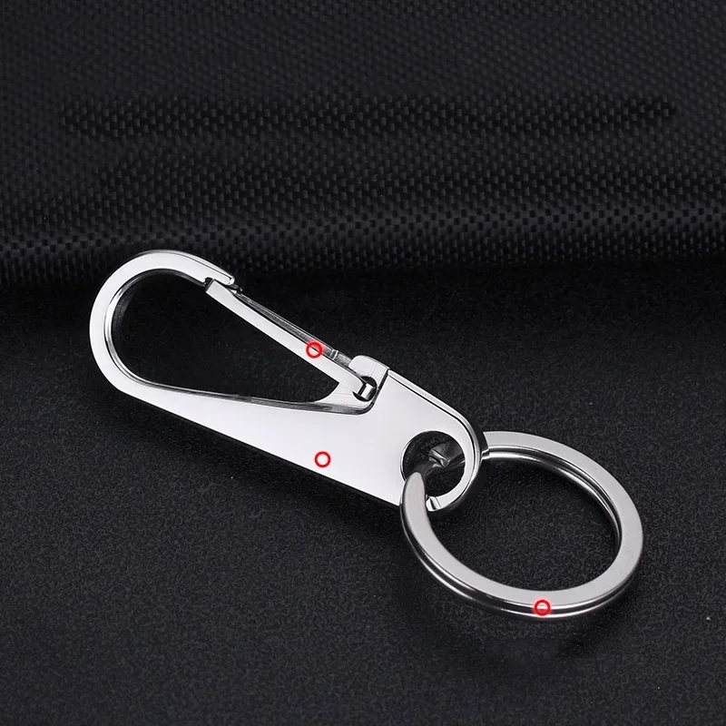 Custom Laser Engraved Stainless Steel Keychains Name Telephone Number Personalized Key Rings Anti Lost Gift for Men Women