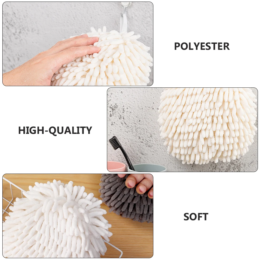 

Chenille H Towel Absorbent Absorbent Towel Quick Dry Non fading Kitchen Cleaning Cloth Hanging Design Reusable