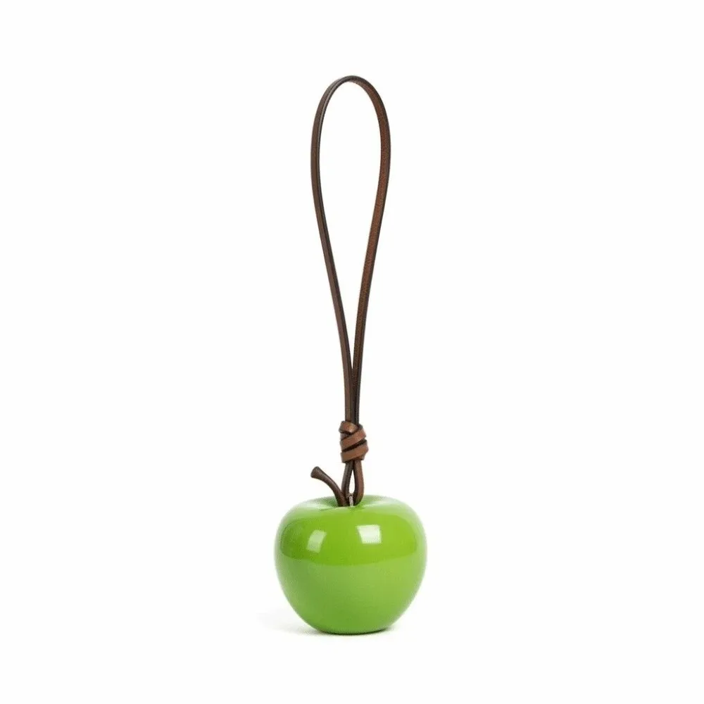 

Heart Pendant Red Fruit Fruit Key Chain Resin Craft Heart Clasp Bag Charm Light Weight Faux Pearl Pearl Key Ring Fashion Women