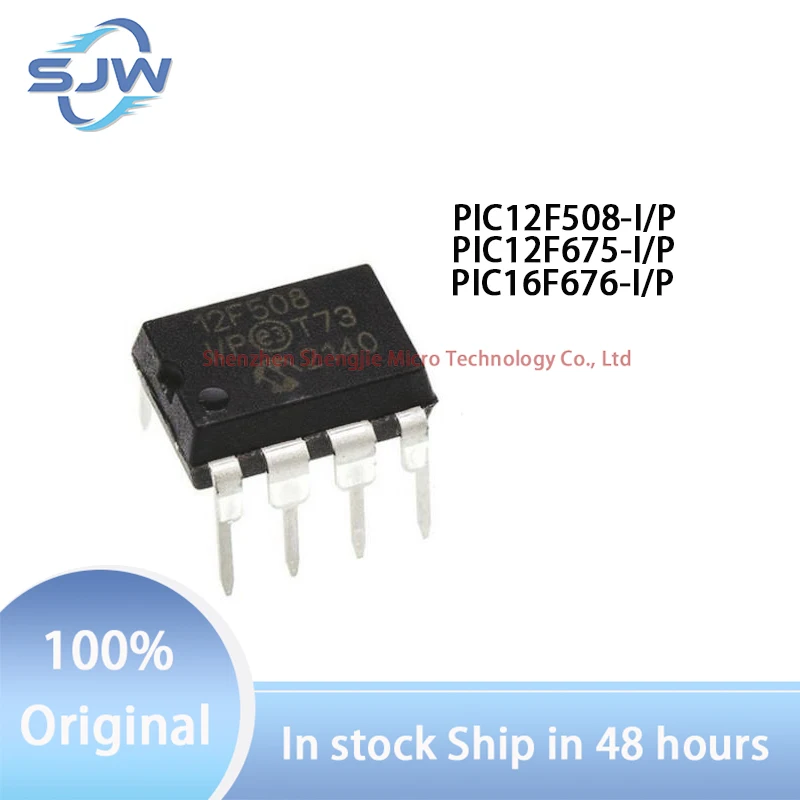 

PIC12F508 PIC12F675 PIC16F676-I/P screen printing12F508I/P 12F675I/P PIC16F676-I/P encapsulation DIP8 DIP14 microcontroller chip