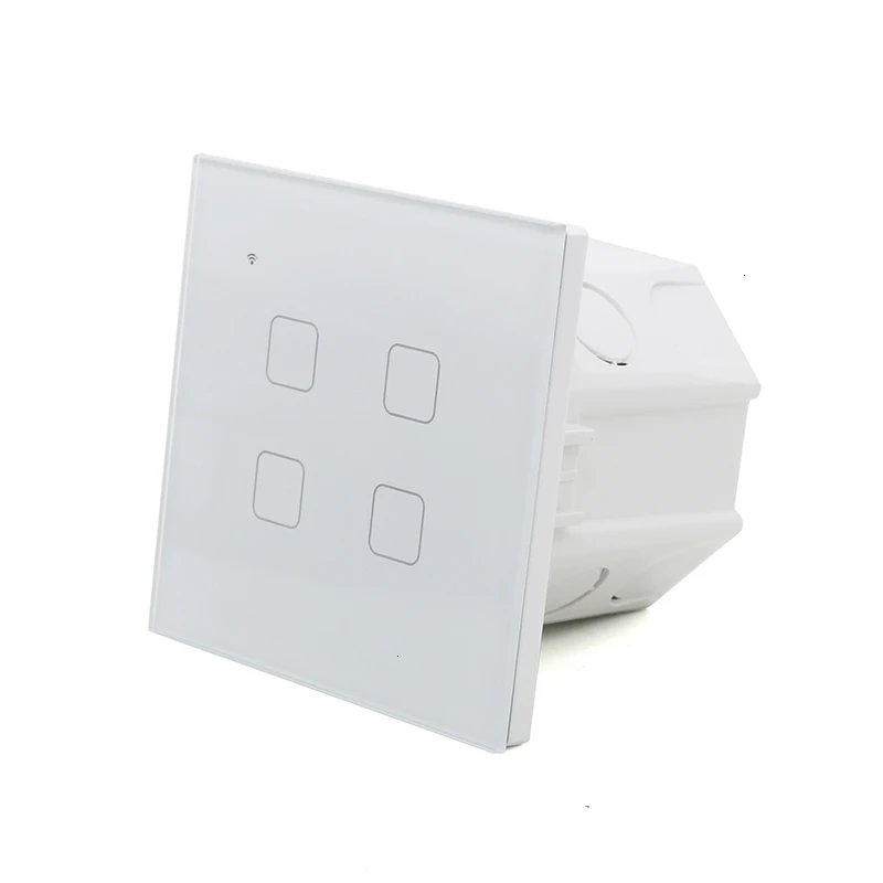 Livolo EU Switch Wall Mount Junction Box,White Plastic Materials Dark Box,Type 86 Cassette Outlet for Switch