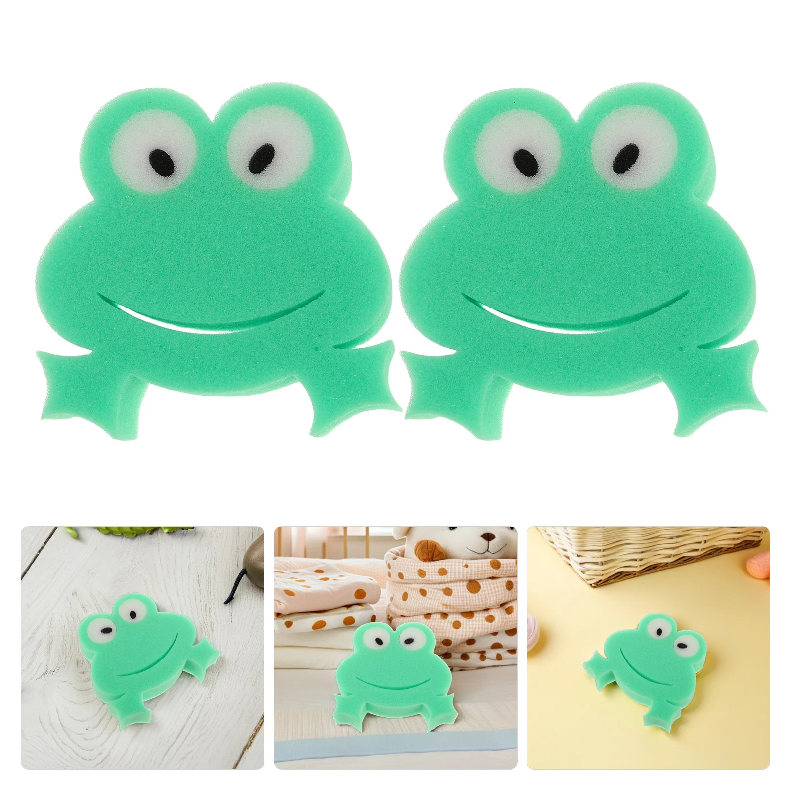 

4Pcs Infant Bath Sponge with : Soft Exfoliating Body Scrubber for Toddlers Cute Cartoon Shower Sponge Kids Cleansing