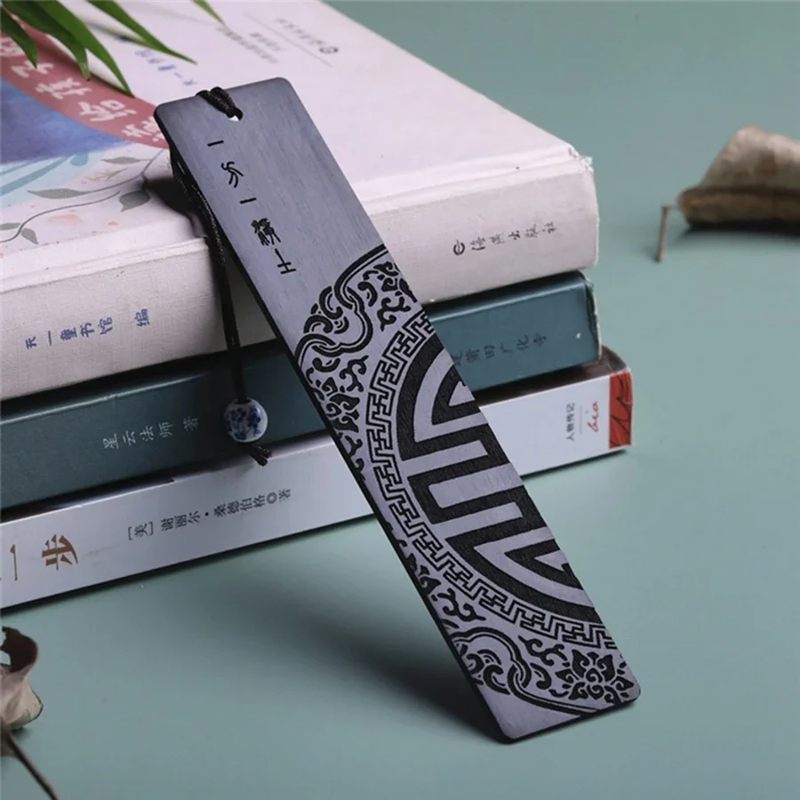 النمط الصيني خشب الصندل الأحمر المرجعية مدرسة الأعمال هدية تذكارية الهلال المرجعية أفضل هدية لمحبي الكتاب #4