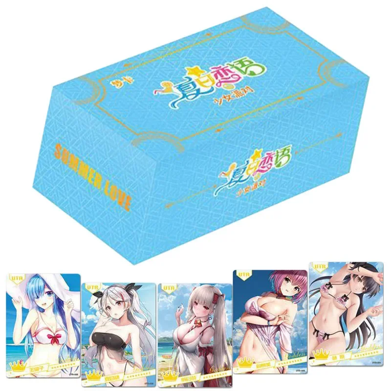 

Goddess Story Cards Booster Box Anime Games Limited Flash Card Summer Love Girls Party Peripheral Collection Christmas Gifts Toy