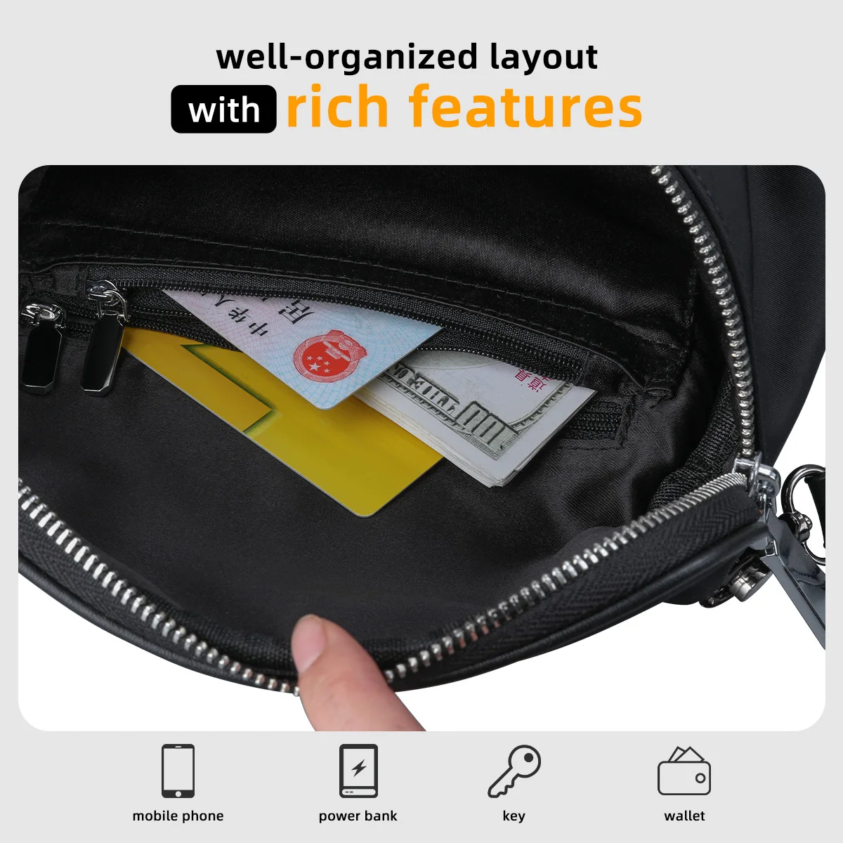 Heroic Knight Mini Single Shoulder Bag For Man Light Phone Storage Bag High Quality Cross Messenger Pack Casual Women's Tote bag