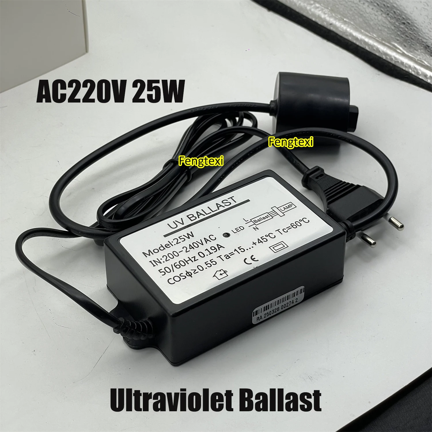 

AC 220V 25W Ballast for Cross Flow UV Sterilizer Water Treatment Transformer
