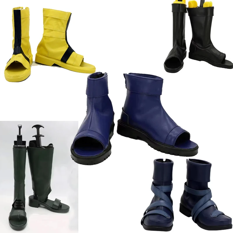 Anime Menma Ninja Uchiha Hyuga Uzumakii Obito Kakashi Scarpe Cosplay Stivali Festa di Halloween Tutti i ruoli Formato personalizzato
