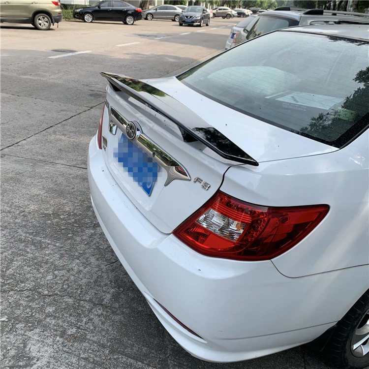 For BYD F3 Spoiler 2014-2018 BYD F3 TF High Quality Spoiler ABS Material Car Rear Wing Primer Color Rear Spoiler