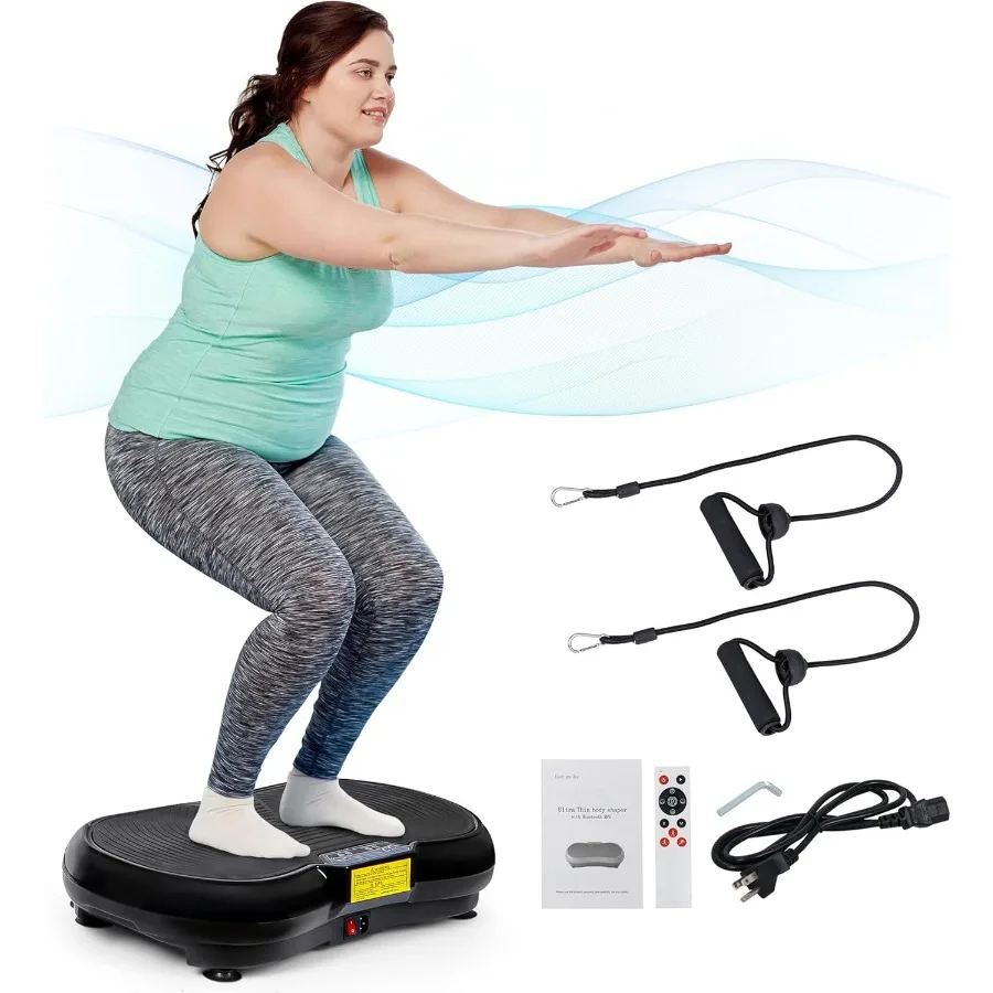 

Full Body Vibration Platform Massage Machine Workout Trainer with Bluetooth Music Connection