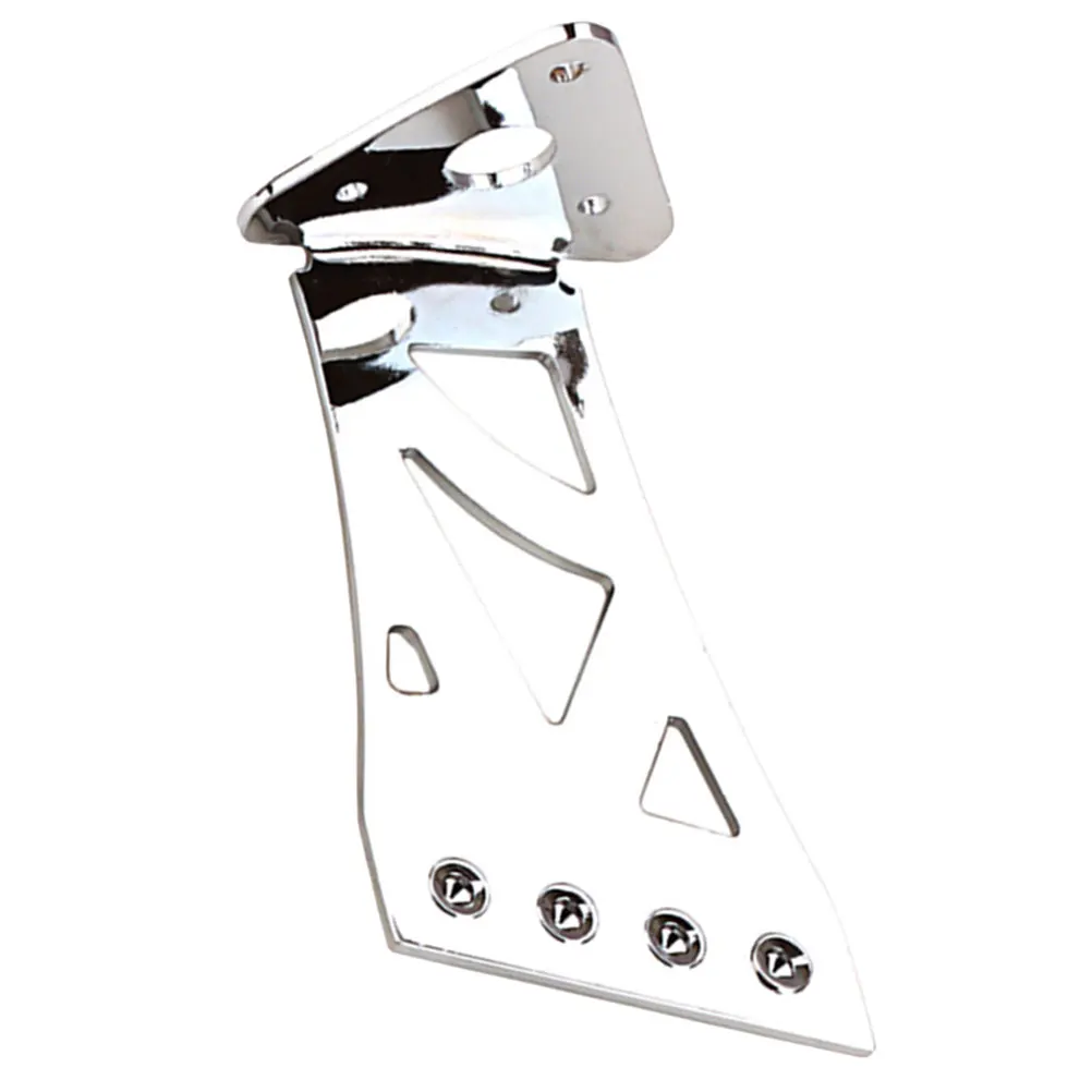 

4 String Banjo Tailpiece Metal Chromed Triangle Pattern Durable Lightweight Easy Install Guitar Parts Accessories