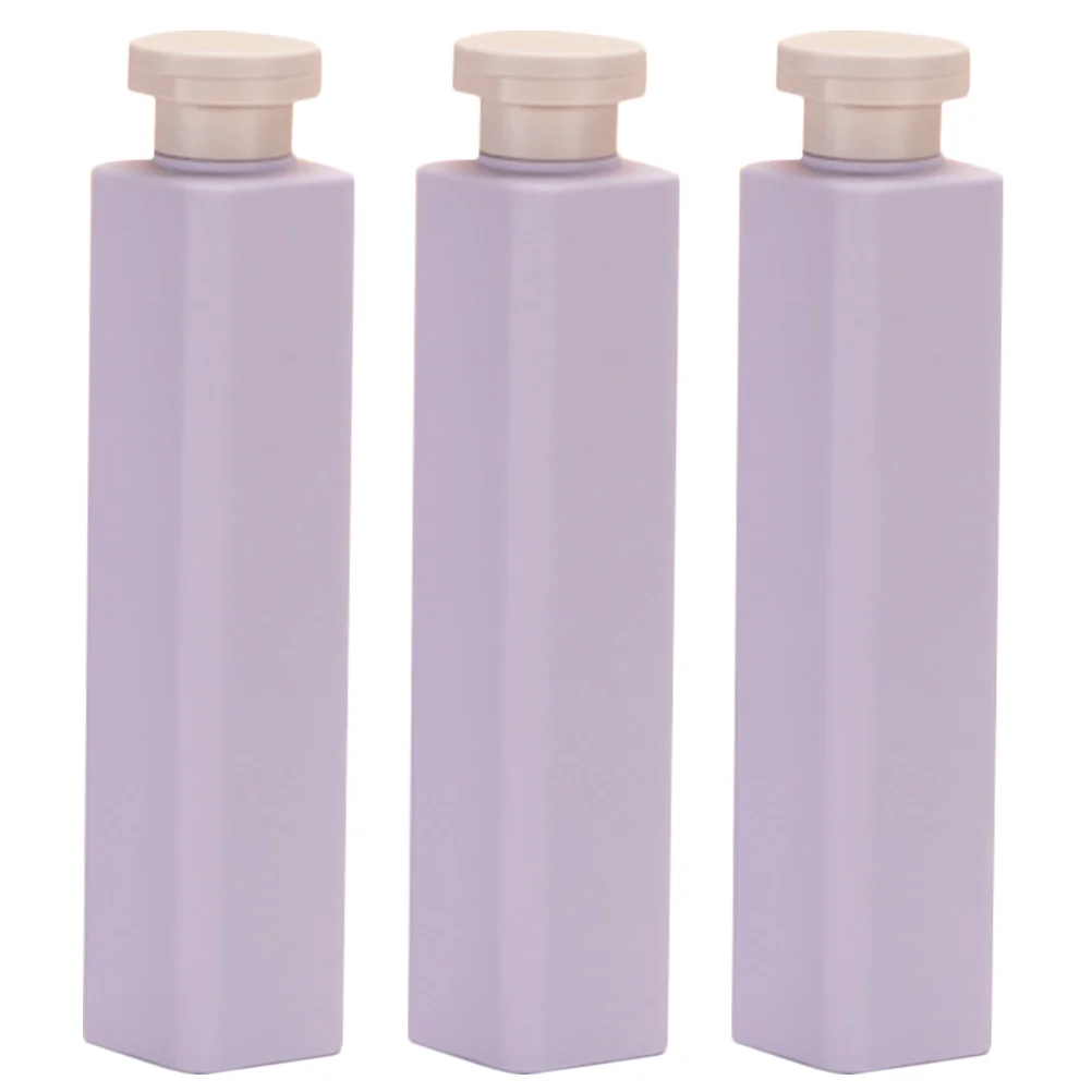 

3 Pcs Toiletry Hand Dispenser Travel Shampoo Conditioner Bottles Liquid Soap Clear