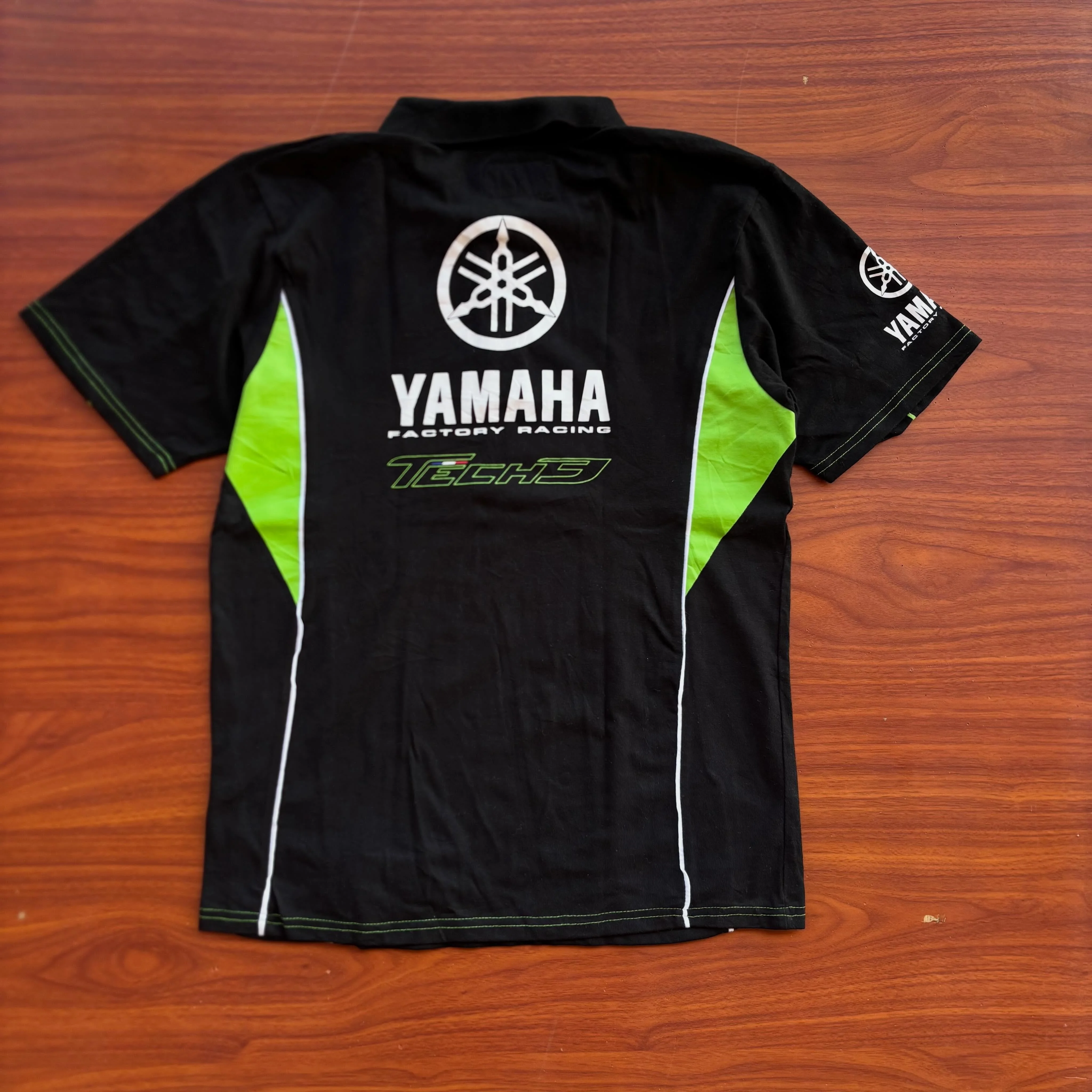 Autumn Retro Yamaha Racing Team Polo Shirt T-Shirt Men's T-Shirt MXGP Cross Country Cycling Short Sleeve Track Uniform Workwear