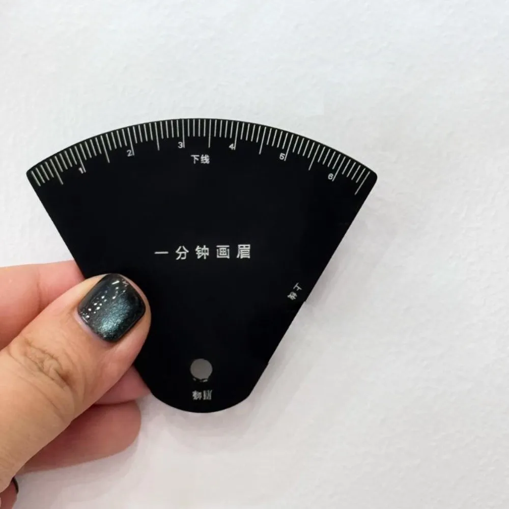 New Durable Brow Shaping Stencil Shaping Metal Drawing Eyebrow Desgin Ruler Portable Instant Brow Shaper Tattoo Supplies