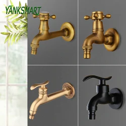 YANKSMART-Petit robinet mural F/05 et bronze antique, robinets froids uniquement, décoration de jardin extérieur, machine à laver Torneira
