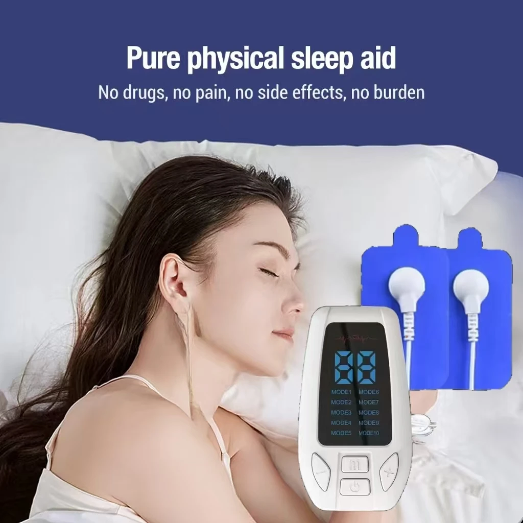 Wearable Vagus Nerve Device for Home Use to Improve Sleep & Reduce Stress, Portable Anti-Anxiety Pain Relief Massager