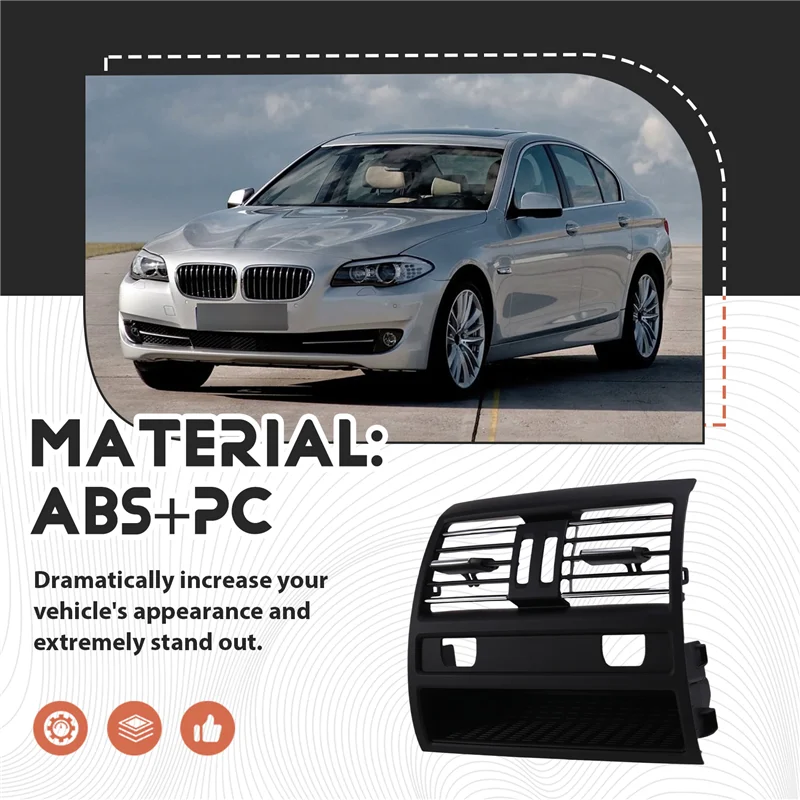 جديد-الخلفية مركز وحدة التحكم تنفيس الهواء تكييف الهواء تنفيس السيارة الخلفية تنفيس الهواء غطاء لسيارات BMW 5 سلسلة F10 F11 64229158312 61528446 #2