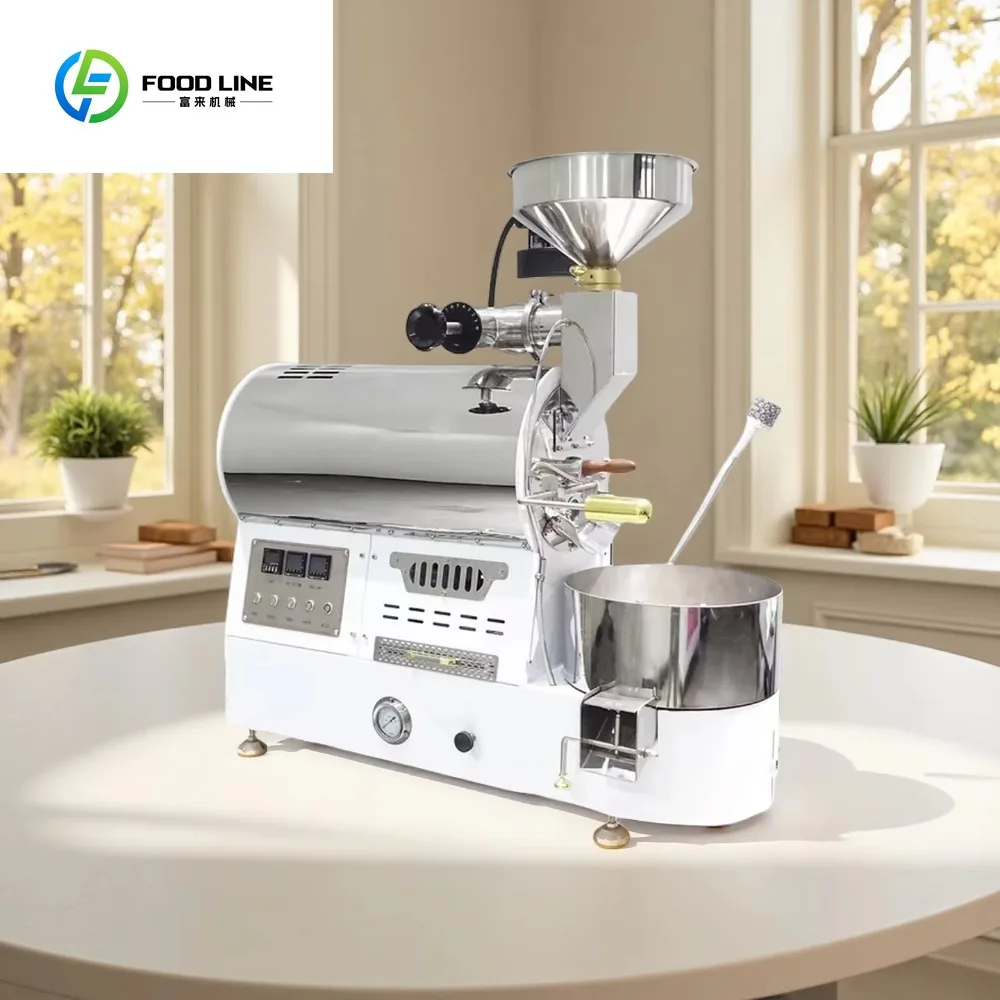 

Professional Smart Small Gas Electric 20kg 15kg 2kg 1kg Coffee Roaster for Home Commercial Roasting Machine Use