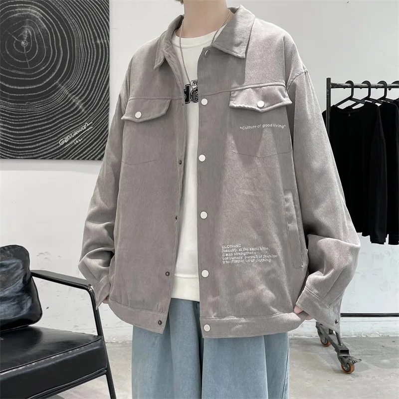 

Ранняя осень 2024, свободный крой, корейский Sle ex Jaet, воротник-стойка, универсальная верхняя одежда, длинное волокно из полиэстера, молодежная Fas...