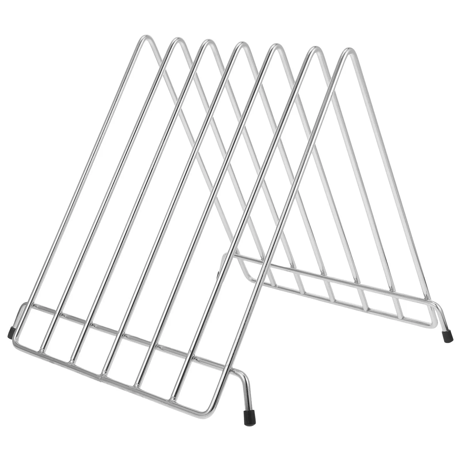 1Pcs Stainless Steel Cutting Board Rack Hollow Design Kitchen Organizer Pizza Board Holder Chopping Stand