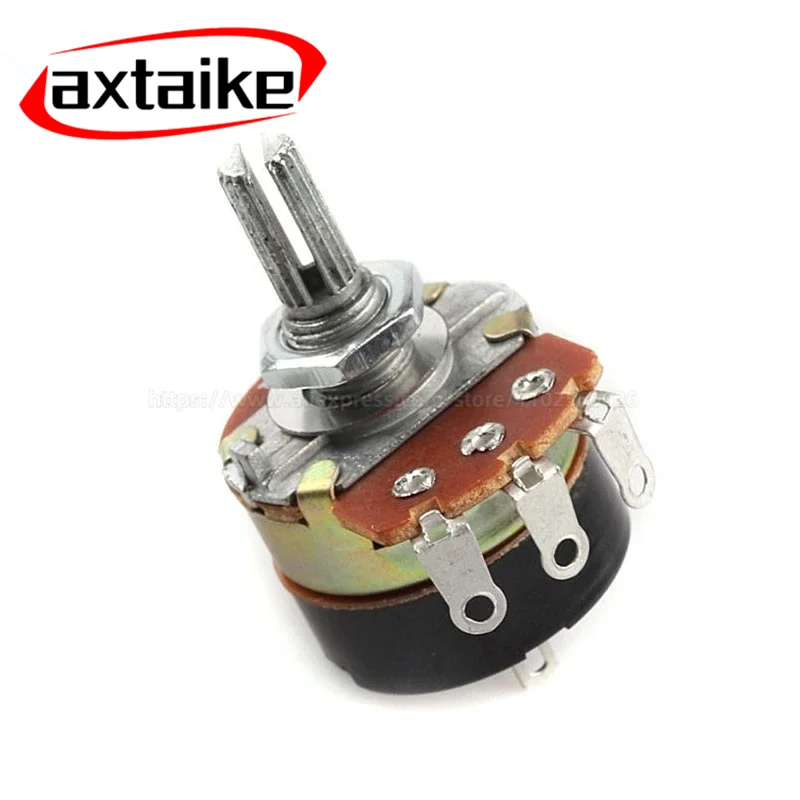 WH138-1 adjustable resistance speed regulator with switch potentiometer length 20mm B5K B10K B20K B50K B100K B250K B500K Ohm