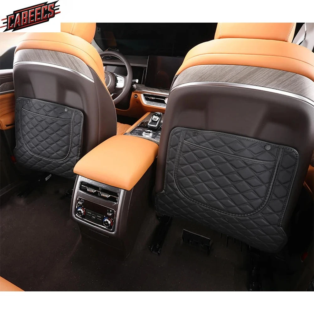 

For GWM Tank 500 Great Wall 2022-2023 Accessories Leather Car Front Seat Rear Anti Kick Dust Board Pad Frame Cover Interior