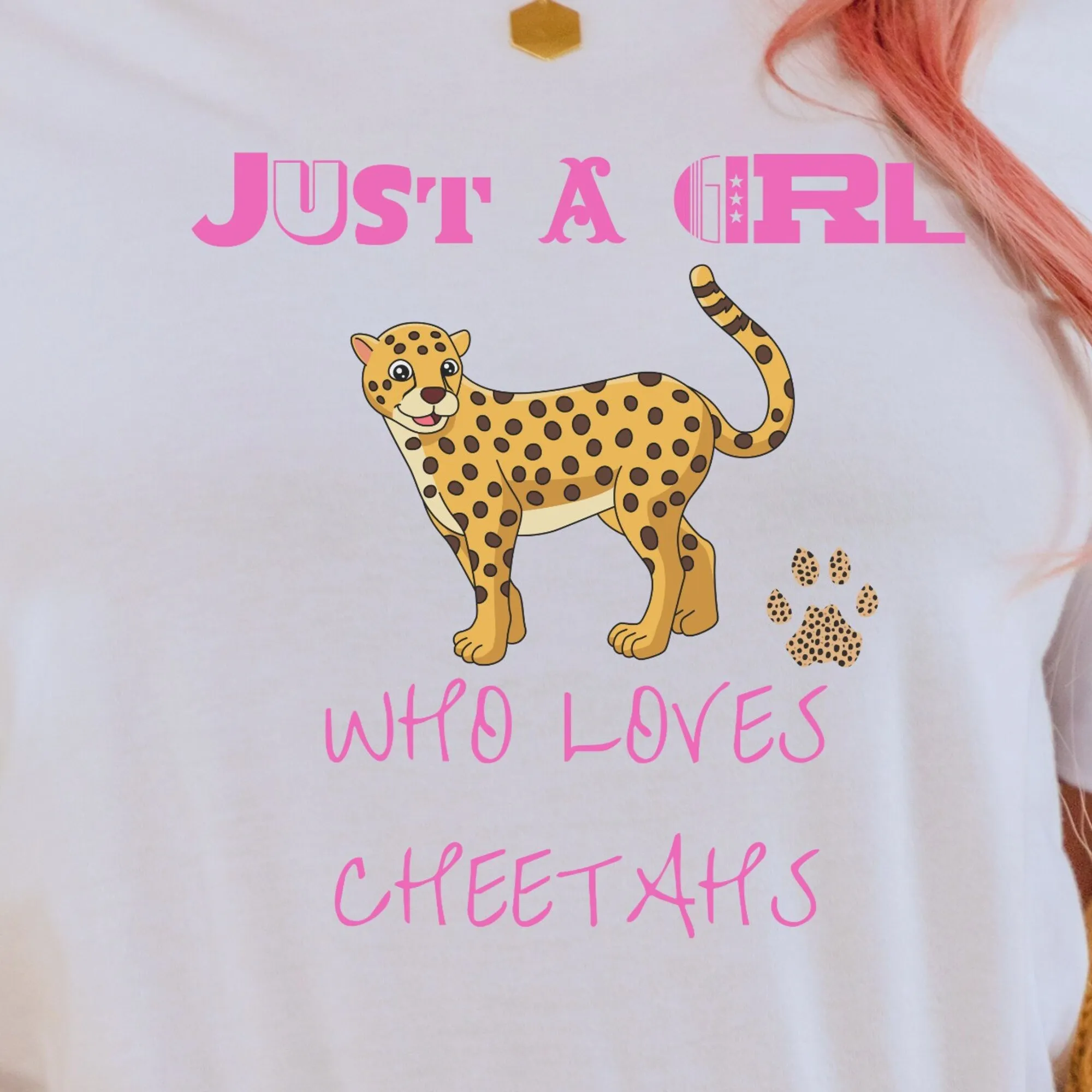 Cheetah Lover Women T Shirt Girl Who Loves Gift For Friend