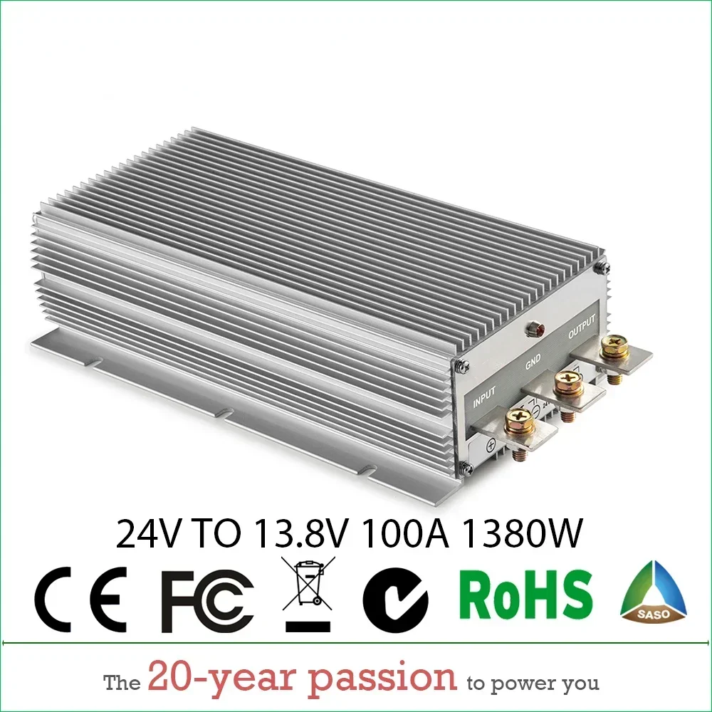 DC DC Converter 24V to 12V 100A Step Down 24V DC TO 12VDC 100AMP Voltage Regulator Transformer Buck Heavy Duty Reducer Module