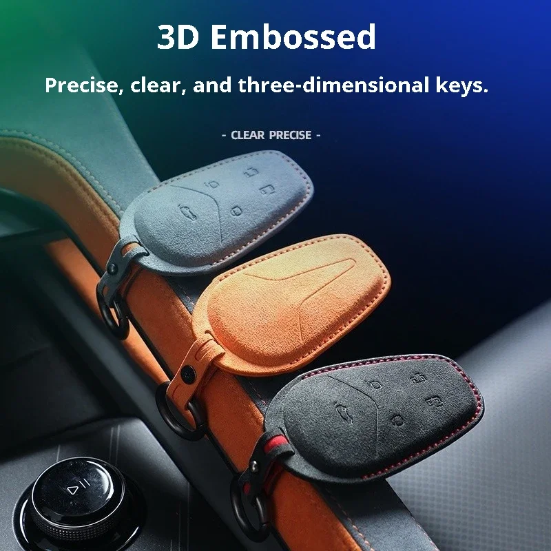 Car Remote Key Suede Cover For Voyah FREE Courage Dreamer Dream Anti Wear Car Key Protective Decorative Accessories