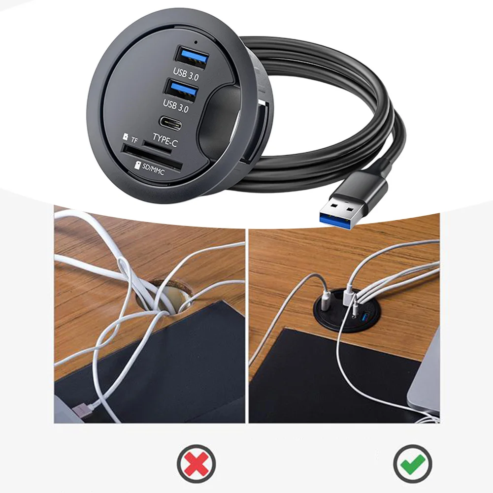 منظمة مساحة العمل 69*59*24 مللي متر USB 3.0 محور بطاقة الذاكرة لبطاقة SD TF تصميم موفر للمساحة اتصال متعدد الاستخدامات
