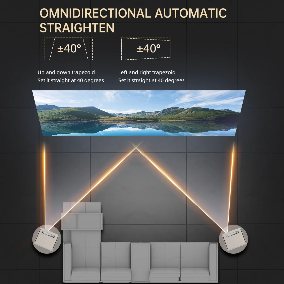 YP530-proyector Ultra HD para cine en casa, dispositivo de proyección diurna, 1080P, 1100ANSI