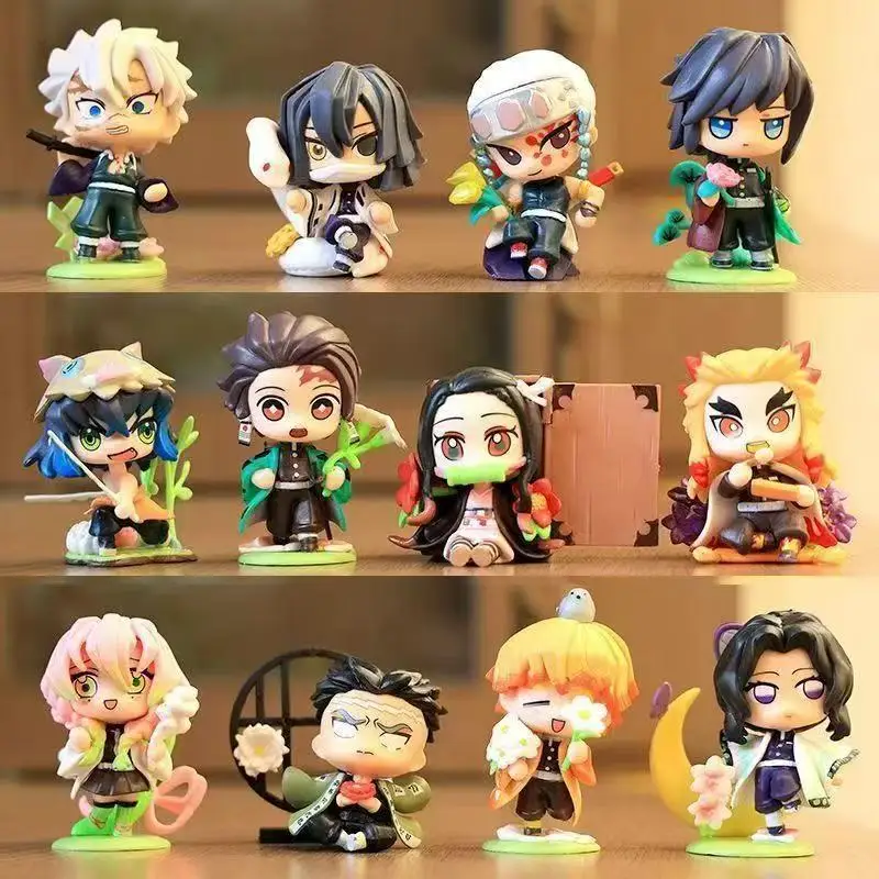 2026 Tanjiro Kamado Nezuko Demon-Slayer Anime Cartoon Figure Blind Box Creative Personalized Statue Ornament Surprise Gift Box - view 3