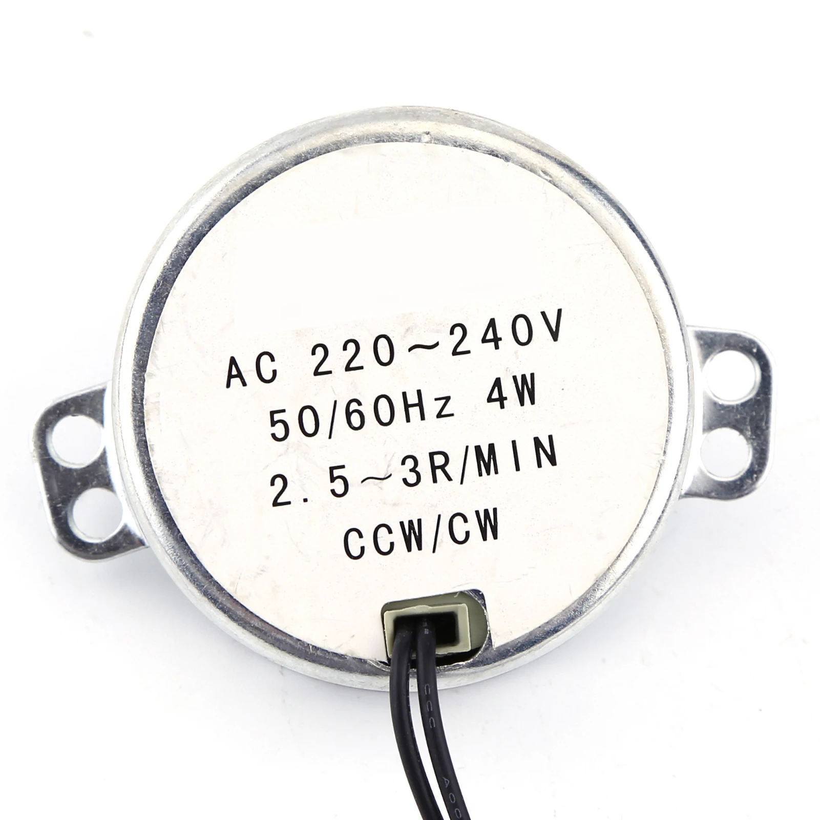 1pc 220-240V AC Synchronous Motor Geared MotorPermanent Magnet Synchronou Motor And Reduction Gear 0.8RPM-10RPM Speed Options