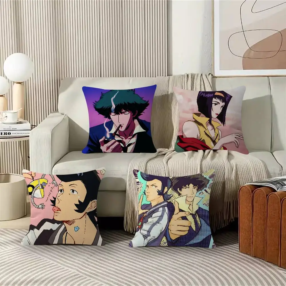 Hot Anime S-Space Dandy Cushion Cover Soft Plush Sofa Cushion Cover｜Double-Sided Printed Decorative Pillow Case｜Warm Home Gift