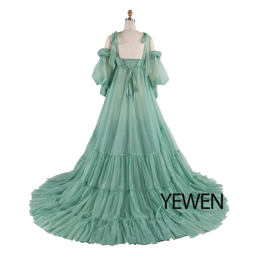 Custom Color Tie Shoulder Photography and Maternity Dresses Photography Shooting Dress for Pregnant Women for Photo Shoot YEWEN