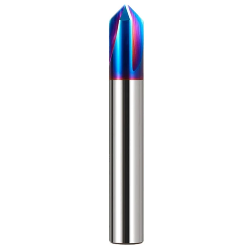 

3-Edge Carbide Straight Groove Chamfering Tool Deburring Cutting Edge DIY Tool 12Mm 90 Degree Tungsten Steel Chamfering