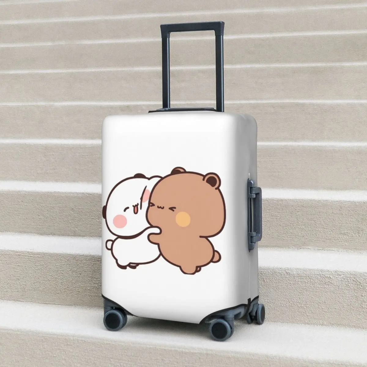 

Bear And Panda Bubu Dudu Balloon Suitcase Cover Protection Elastic Trip Luggage Protector Covers for 18-32 Inch