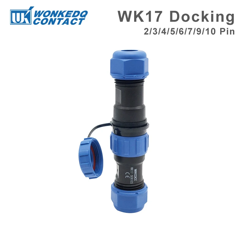 SP17 Waterproof Connector Docking Male Female Set Plug Socket 2/3/4/5/6/7/9/10 Pin 17mm Wire Electric Aviation Cable Connector